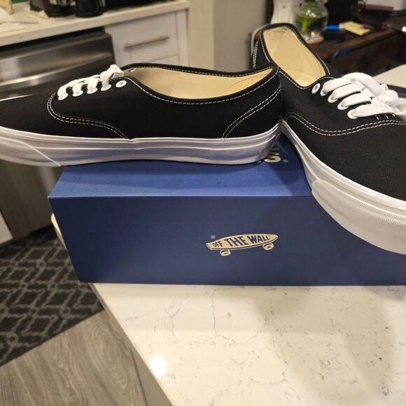 Vans Lx Authentic Reissue 44 Black White VN000CQABA2 Sneakers Mens Size 13 NEW - Picture 4 of 16